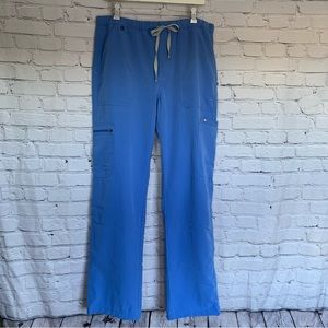 Figs Technical Collection Blue Scrub Pants Size Large
